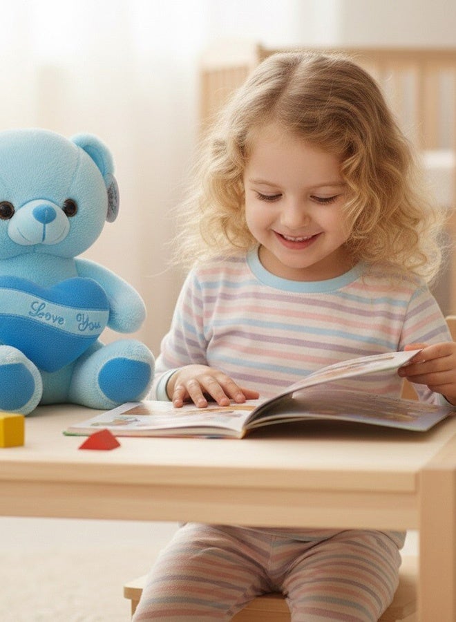 Toyland دب تيدي ناعم من قماش محشو 30 سم بتصميم قلب - Image 3